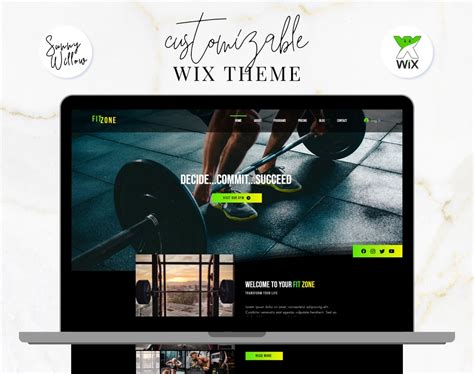 wix fitness website